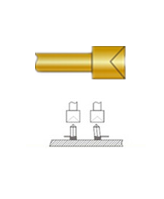 杯頭探針、探針用法圖、探針原理圖、測試探針圖片
