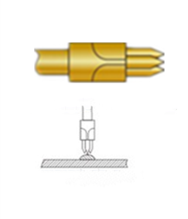 三尖頭探針、探針用法圖、探針原理圖、測試探針圖片