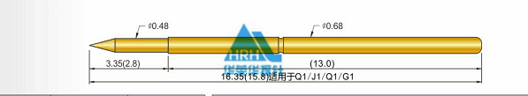 p50測(cè)試探針尺寸、50min測(cè)試探針尺寸、測(cè)試探針規(guī)格