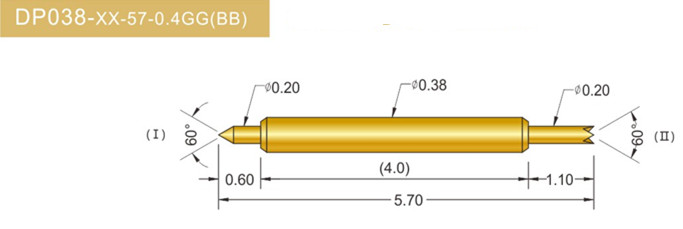 038雙頭探針、雙向探針探針、BGA雙頭探針、雙向彈簧探針、雙頭探針圖片