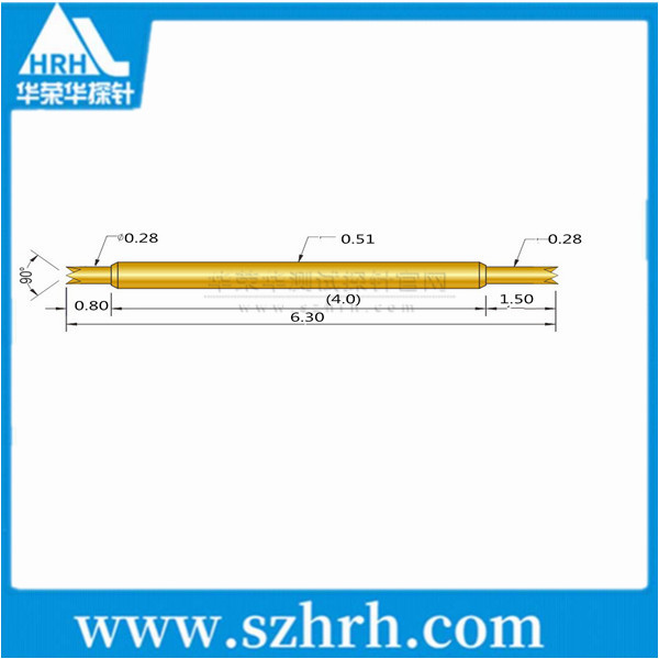 0.51-UU-6.3L ，華榮華雙頭測(cè)試探針廠家